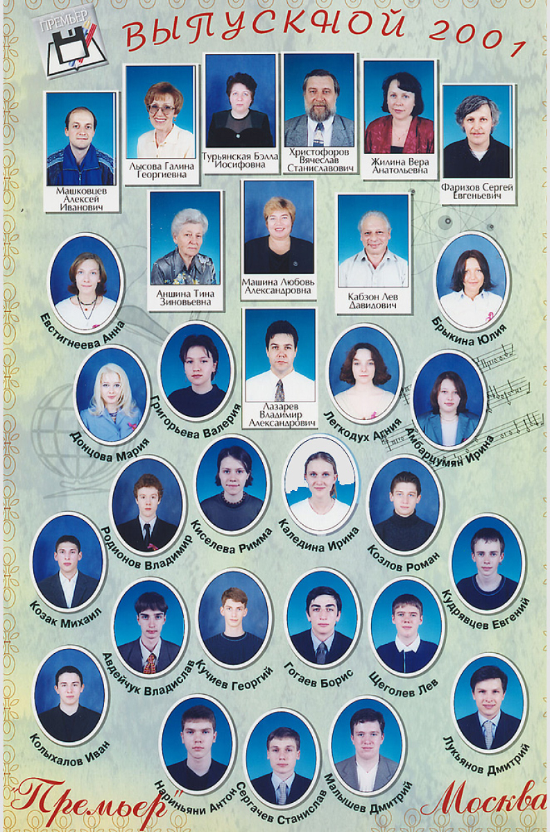 Выпуск 2001 года
